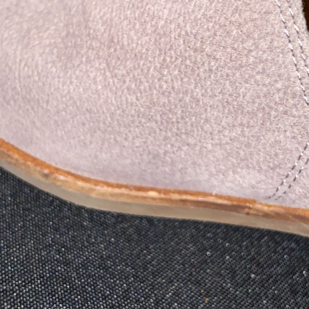 EUC Lucky Brand  MORIAH Gray PEBBLED LEATHER SLIPON LOAFER CLEAN SHOES WO SIZE 9 - Picture 11 of 13